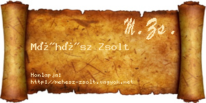 Méhész Zsolt névjegykártya