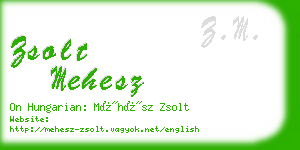 zsolt mehesz business card